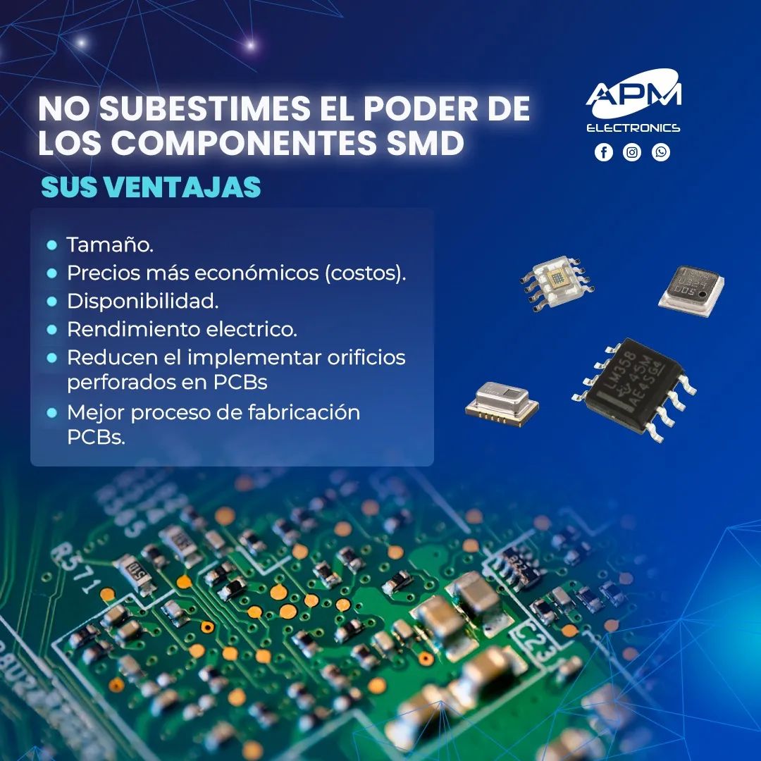 Componentes SMD y THT: ventajas y desventajas