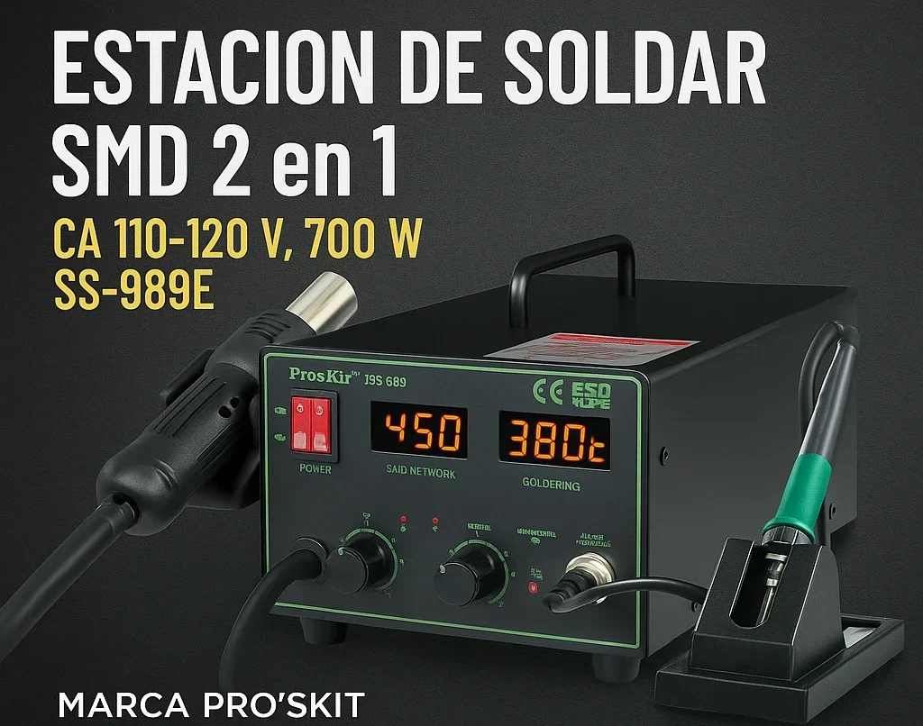 Estacion de Calor de Soldadura Proskit SS-989E
